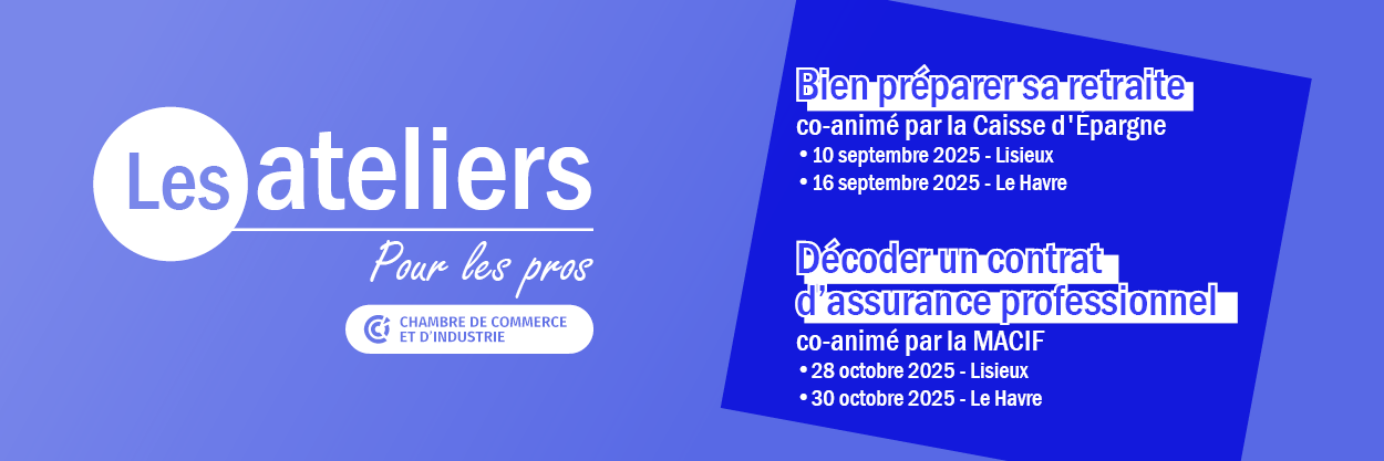 Ateliers pour les pros