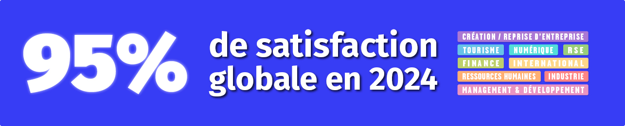 Taux de satisfaction Formations CCI Seine Estuaire