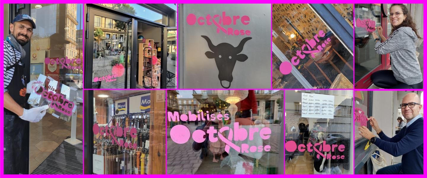 Commerçants havrais mobilisés pour Octobre Rose